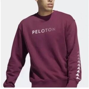 Peloton Adidas Unisex Maroon Crewneck Sweater